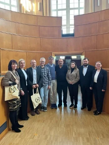 Participants in the meeting after the lectures in the Otto Deiters Lecture Hall.
